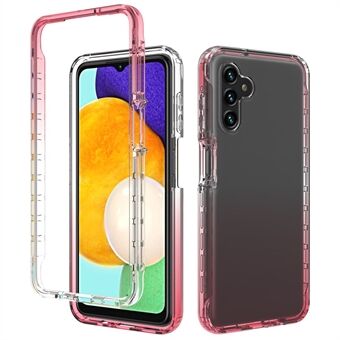 Til Samsung Galaxy A13 5G Gradient Color Transparent TPU + PC Anti-drop Telefon Case Shell