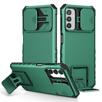 Til Samsung Galaxy A13 5G Håndfri Kickstand-telefoncover Stødsikker anti-ridse pc + TPU-skal med glidende kamerabeskyttelse