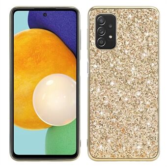 Til Samsung Galaxy A13 5G Shiny glitter pailletter Telefoncover Galvanisering TPU-ramme Hard PC Ryg Hybrid Cover