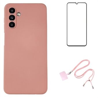 WANLONFENG RB1-serien til Samsung Galaxy A13 5G-etui blødt TPU-telefoncover med hærdet glasfilm