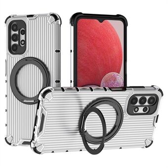 For Samsung Galaxy A13 5G Etui Roterbar Magnetisk Støtteben PC+TPU Stødsikker Telefoncover Vertikal Stribe