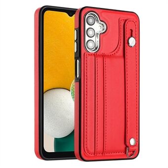 YB Lædercoating Series-5 til Samsung Galaxy A13 5G / A04s 4G / M13 5G / A04 4G kortpladser PU-læder+TPU-cover Armbånd Kickstand-etui