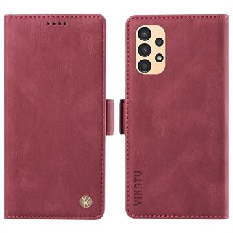 YIKATU YK-005 PU Læder Beskyttende Cover til Samsung Galaxy A13 4G / 5G, Skin-touch Stativ Pengepunge Telefon Etui.