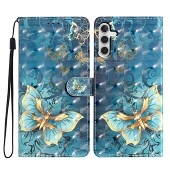 Til Samsung Galaxy A13 5G-etui PU-læder 3D-mønsterudskrivning Stativcover med rem