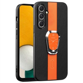 KADEM til Samsung Galaxy A13 5G Kickstand Case PU+TPU+Akryl Elektroplateret Telefonbeskytter