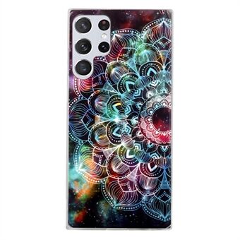 Noctilucent IMD TPU-cover Luminous Pattern Decor Phone-cover til Samsung Galaxy S22 Ultra 5G