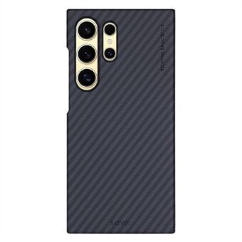 X-LEVEL til Samsung Galaxy S22 Ultra 5G-etui Magnetisk ultra-tyndt PC Hard Phone-etui med carbon fiber tekstur