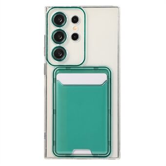 Til Samsung Galaxy S22 Ultra Etui Transparent TPU Kortholder Telefon Cover