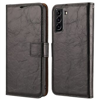Crazy Horse Texture Aftagelig 2 i 1 Folio Flip Læder Cover til mobiltelefon med Stand til Samsung Galaxy S22 5G