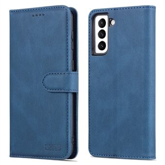 AZNS Stand Wallet PU-lædercover + TPU Folio Flip beskyttende telefoncover til Samsung Galaxy S22 5G