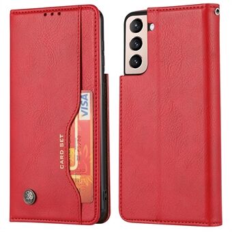 Stand Telefon Flip Case Magnetisk PU læder beskyttende telefoncover til Samsung Galaxy S22 5G