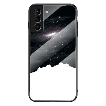 Starry stil Anti-ridse hærdet glas + TPU + PC-telefoncover Hybrid Cover til Samsung Galaxy S22 5G