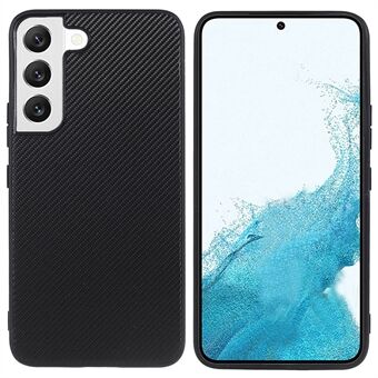 Til Samsung Galaxy S22 5G Carbon Fiber Texture Ultra-slankt anti-ridse læderbelagt hårdt pc-telefoncover