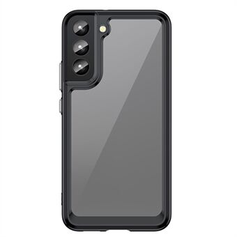 Til Samsung Galaxy S22 5G TPU + Akryl Anti-ridse telefoncover Beskyttende cover med uafhængige pc-knapper