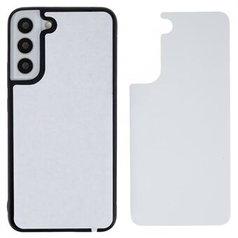 Til Samsung Galaxy S22 5G varmeoverførselstryk aluminiumsplade TPU+PC-telefoncover Mobiltelefonetui