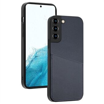 Til Samsung Galaxy S22 5G Anti-ridse Hybrid Case Kohud Læder Coated TPU + PC stødsikkert telefoncover