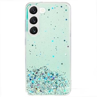 Til Samsung Galaxy S22 5G Starry Sky Sparkle Epoxy telefontaske Blødt TPU beskyttende bagcover