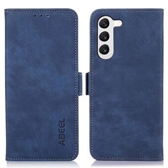 ABEEL Pung telefoncover til Samsung Galaxy S22 5G, anti-ridse retro tekstur PU læder Stand etui