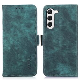 ABEEL Pung telefoncover til Samsung Galaxy S22 5G, anti-ridse retro tekstur PU læder Stand etui