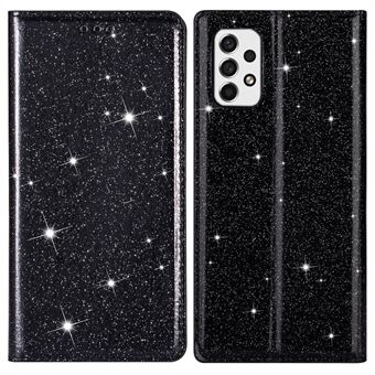Til Samsung Galaxy A33 5G Glitter Pailletter Stand Kortholder PU Læder Stødsikker Beskyttende Telefon Cover Cover