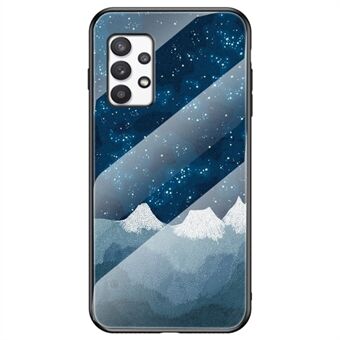 Starry mønster hærdet glas + pc + TPU beskyttende telefoncover til Samsung Galaxy A33 5G