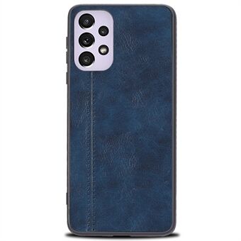 Til Samsung Galaxy A33 5G Stitching Line Bagcover PU-læderbelagt PC + TPU Elegant Slim Business Phone Case