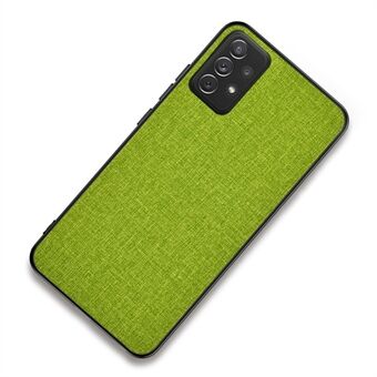 Til Samsung Galaxy A33 5G Anti-fingeraftryk Anti-sved splejsningsklud tekstur PU-læderbelægning Telefoncover Hybrid TPU + PC-etui