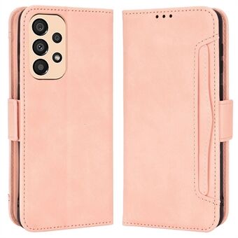 Til Samsung Galaxy A33 5G Multiple Card Slots Telefon Cover PU Læder Wallet Stand Folio Flip Case