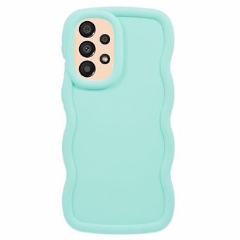 XL Serie til Samsung Galaxy A33 5G Etui i ensfarvet design med bølgekant og anti-slip TPU telefoncover.