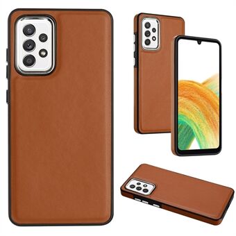 YB Lædercoating Series-6 Til Samsung Galaxy A33 5G PU Lædercoating TPU Anti-fall Cover Telefon Cover