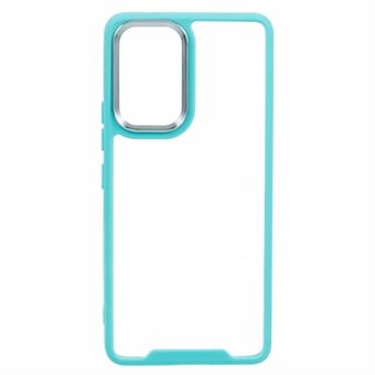 Transparent etui til Samsung Galaxy A33 5G, elektroplateret objektivramme, TPU + akryl telefonlægning.