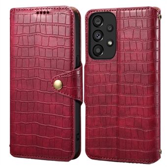 Til Samsung Galaxy A33 5G Etui Krokodilletextur Pengepungs Telefoncover