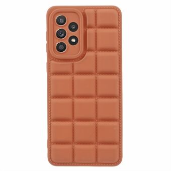 Til Samsung Galaxy A33 5G Case TPU-anti-drop gitter ned jakke tekstur beskyttende skal