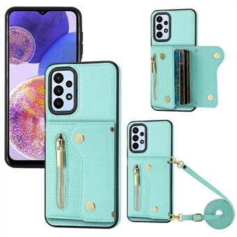 Crossbody-pengepungsetui til Samsung Galaxy A33 5G DF-09 - Tværoverkrop-Kortholder-Cover