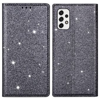 Til Samsung Galaxy A53 5G Glitter Pailletter Ultratyndt PU-læder + TPU-etui Stand Kortholder Telefoncover