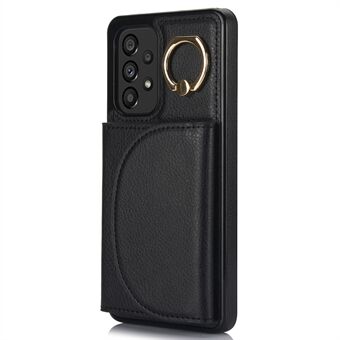 Til Samsung Galaxy A53 5G Telefon Cover RFID-blokerende Wallet-etui med Ring Kickstand