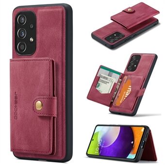 JEEHOOD J01 til Samsung Galaxy A53 5G etui læder telefon bagside cover med magnetisk aftagelig kortpose