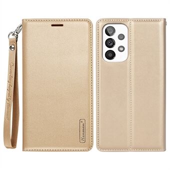 HANMAN Minor Series Flip Wallet Cover til Samsung Galaxy A53 5G, Fuld beskyttelse PU læder telefoncover med Stand