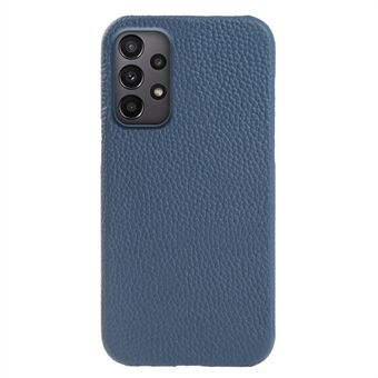 Til Samsung Galaxy A53 5G-etui, ufuldstændigt dæksel i ægte læder af ko + PC-telefon-etui.