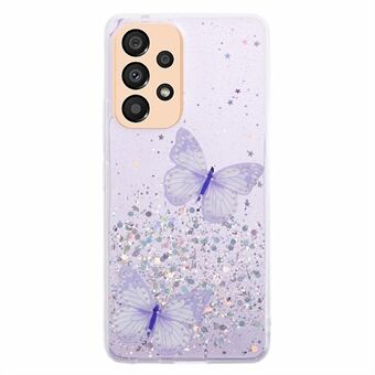 AW-serien til Samsung Galaxy A53 5G mobiltelefonen er et TPU+PVC-stødsikkert cover med en stor baglinskameralåge.