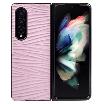 Ripple Texture Lædercoated PC-cover til Samsung Galaxy Z Fold4 5G, Anti-ridse mobiltelefon bagcover