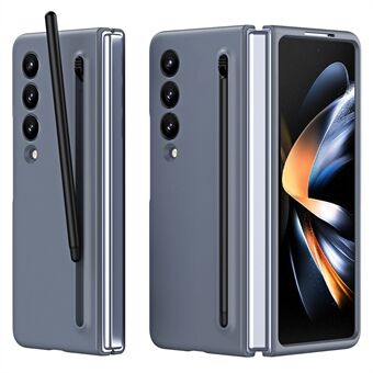 Til Samsung Galaxy Z Fold4 5G etui med styluspen, gummibelagt PC-foldet telefoncover.