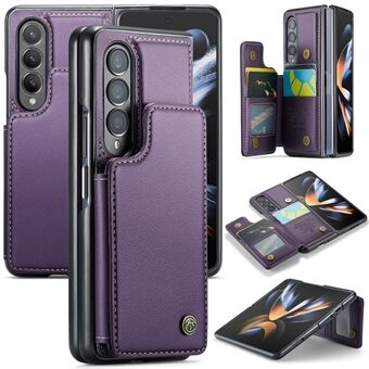 CASEME C22-serien til Samsung Galaxy Z Fold4 5G-etui, glansfuldt etui med stativ, telefonbeskytter.