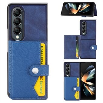 Til Samsung Galaxy Z Fold4 5G Case PU læder + PC foldende telefoncover med kortspor