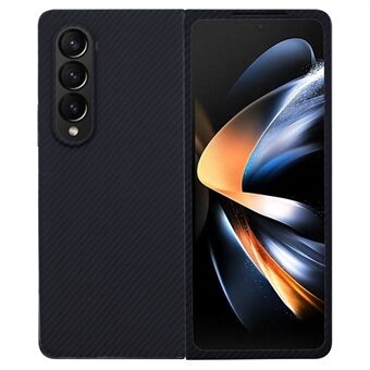 Til Samsung Galaxy Z Fold4 5G Slim Case 600D fint tekstureret aramid-fiber telefondeksel med store linsesnit, blå