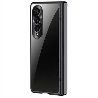 Til Samsung Galaxy Z Fold4 5G Case Elektroplateret Telefoncover med HD Hærdet Glasfilm.