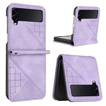 YX0080 Til Samsung Galaxy Z Flip4 5G Etui Præget PU Læder Telefon Cover