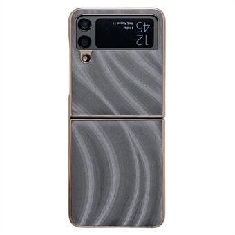 Til Samsung Galaxy Z Flip4 5G Milky Way Series Anti-ridse Nano galvanisering telefontaske PU læderbelagt hårdt pc-cover