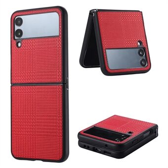 VILI TH Series telefoncover til Samsung Galaxy Z Flip4 5G, Kevlar Fiber PU lædercoated PC+TPU telefoncover