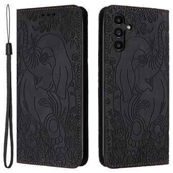 Til Samsung Galaxy A14 5G / 4G Cover Elefantmønster Pung- og Standlæderomslag